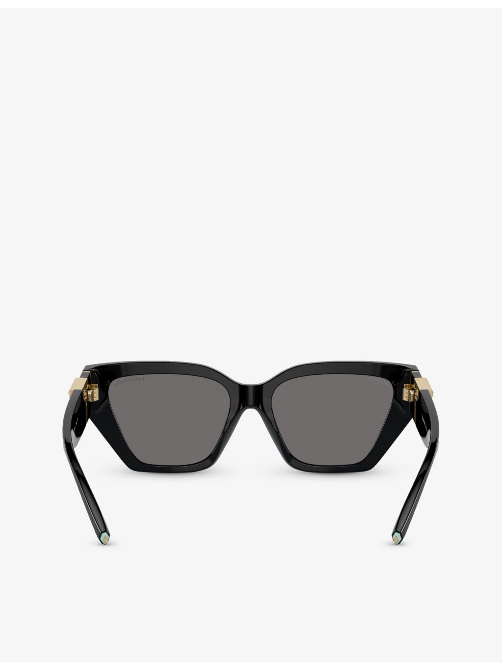 Tiffany TF4218 irregular frame sunglasses with gold hardware, UK version
