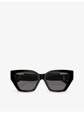 Tiffany TF4218 irregular frame sunglasses with gold hardware, UK version