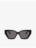 Tiffany TF4218 irregular frame sunglasses with gold hardware, UK version