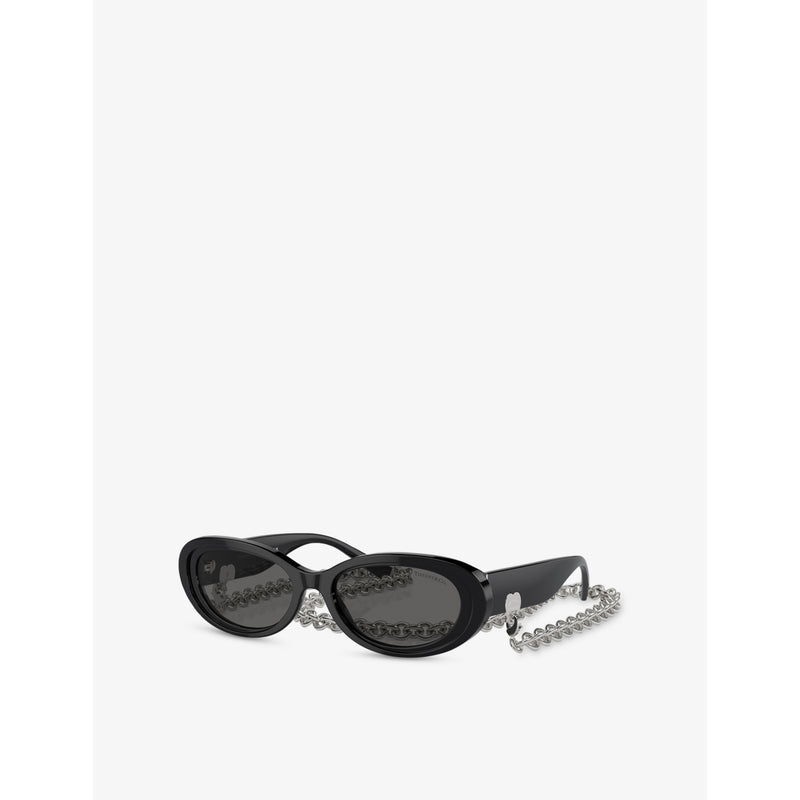 Tiffany & Co oval acetate sunglasses TF4221 (British brand)