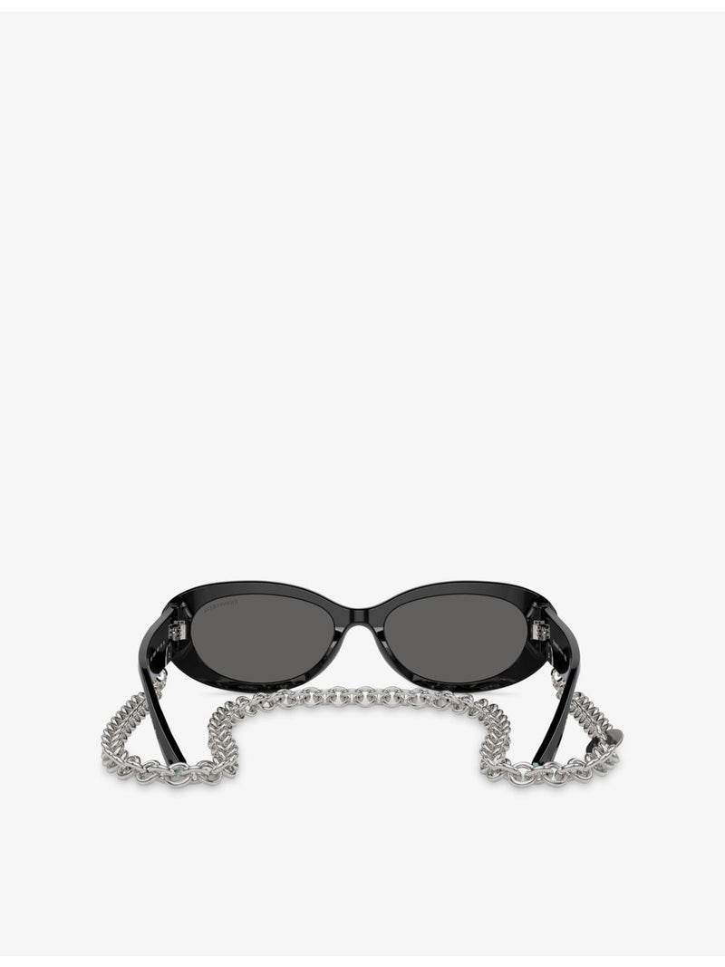 Tiffany & Co oval acetate sunglasses TF4221 (British brand)