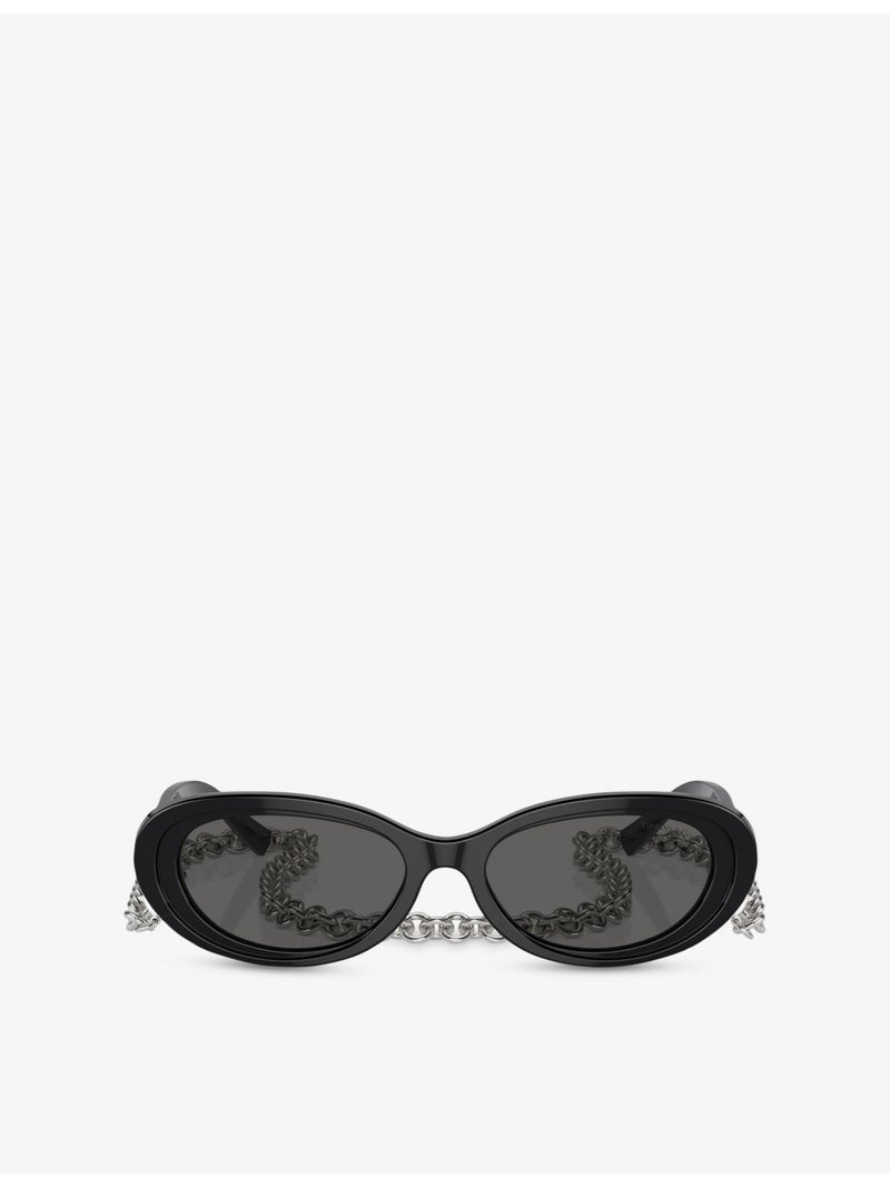 Tiffany & Co oval acetate sunglasses TF4221 (British brand)