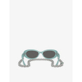 Tiffany & Co oval-frame acetate sunglasses (British brand)