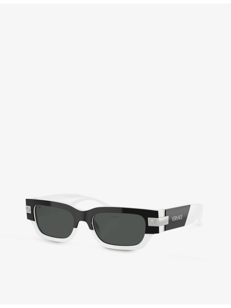 Versace VE4465 rectangle frame acetate sunglasses - British product
