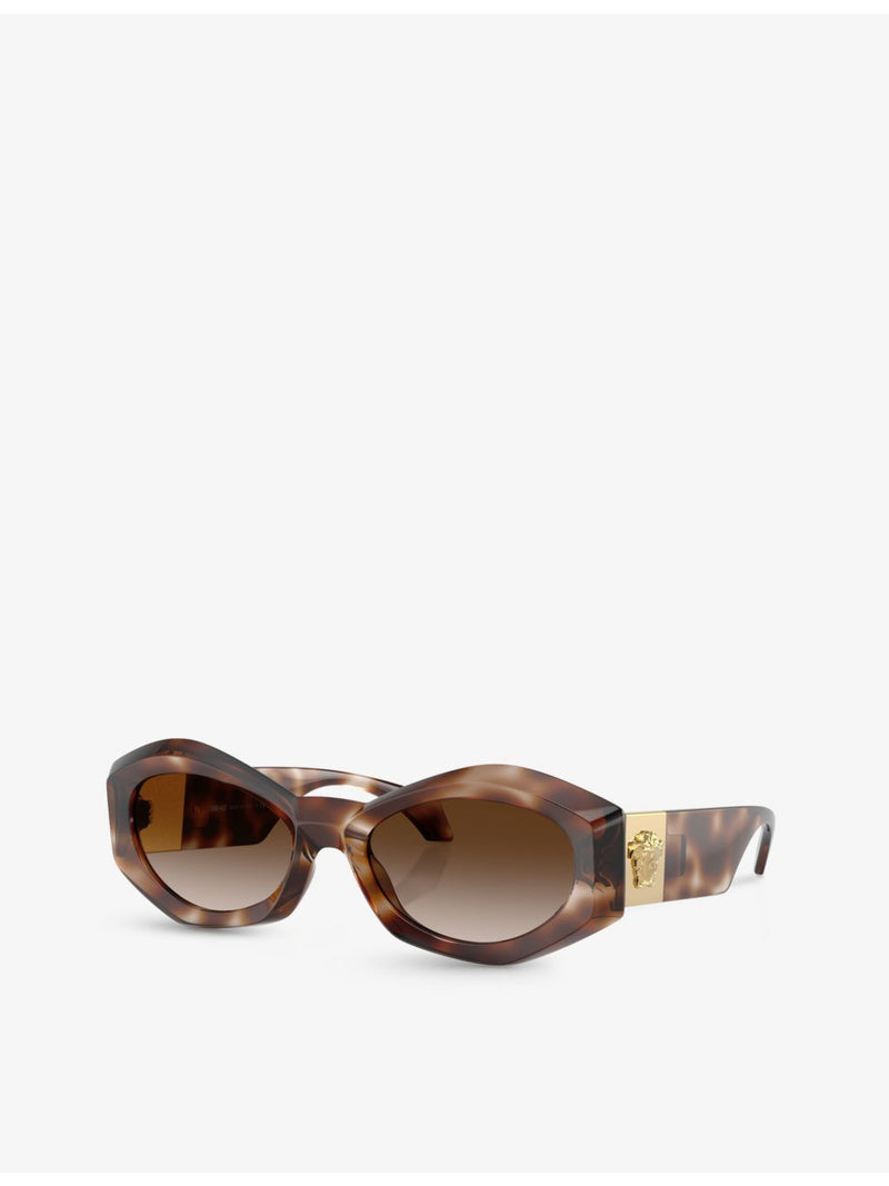 Versace VE4466U tortoiseshell sunglasses, imported from the UK