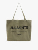 AllSaints Underground Logo-Print Cotton Tote Bag