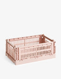 HAY stackable small crate in plastic, monochrome (British brand)