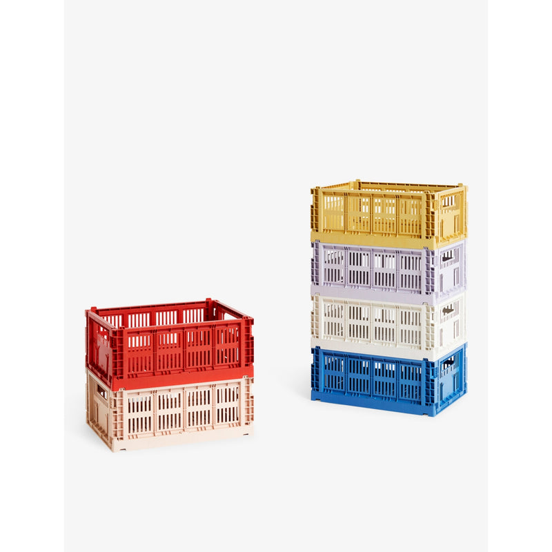 HAY stackable medium plastic crate 34x26x14cm - British product