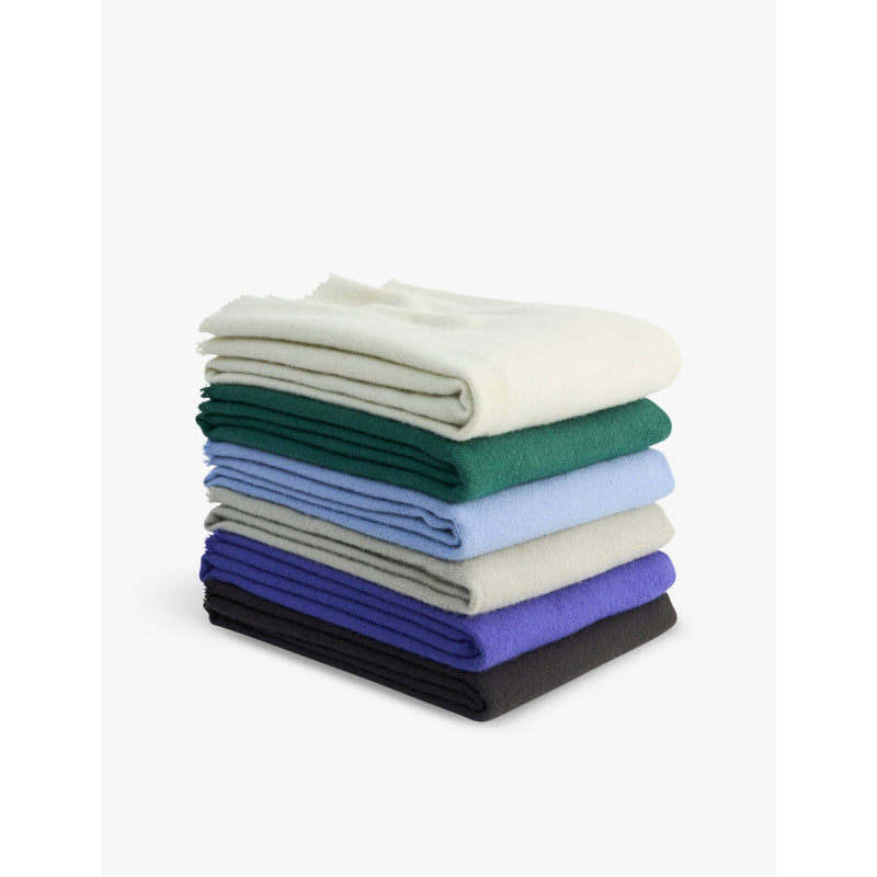 HAY Mono frayed-edge wool blanket 180cm x 130cm, UK version