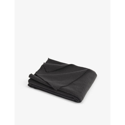 selfridges HAY Mono Frayed-Edge Wool Blanket 180cm x 130cm- Buy online at McGrocer