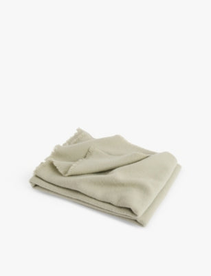 HAY Mono frayed-edge wool blanket 180cm x 130cm, UK version