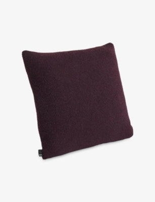 Texture square woven cushion 50cm x 50cm - BURGUNDY