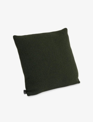 Texture square woven cushion 50cm x 50cm - DARK GREEN