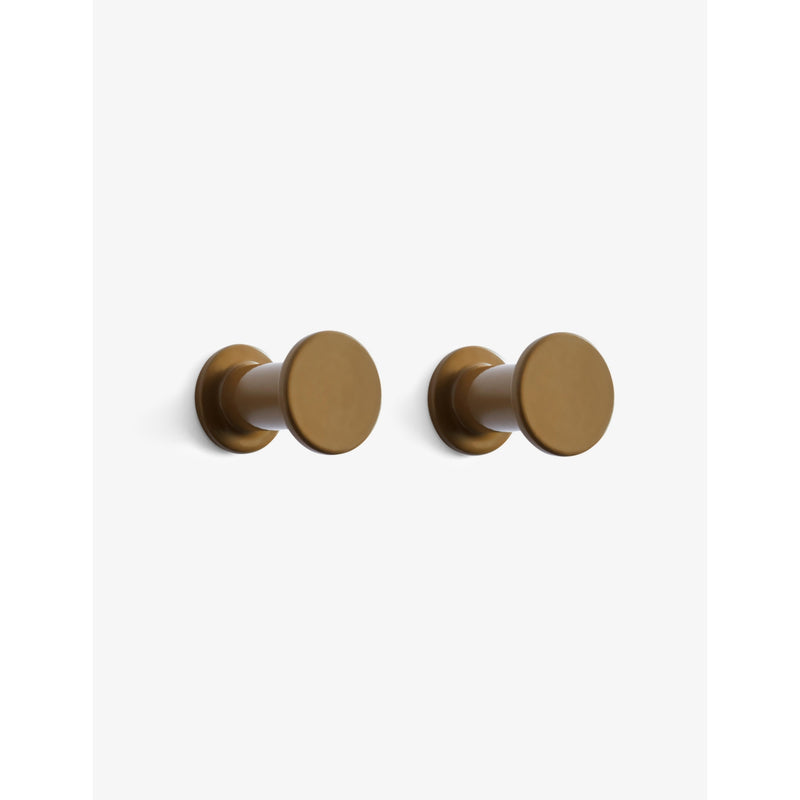 Hay Bolt round powder coated-steel wall hooks pack of two
