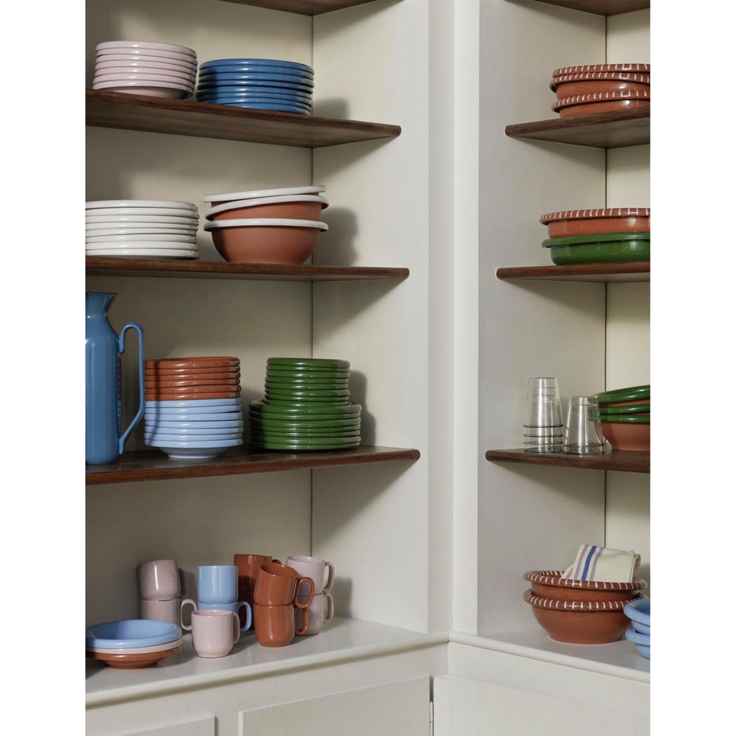 HAY round terracotta bowls set of two 20cm, imported from the UK