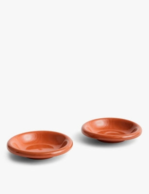 HAY Barro Round Terracotta Bowls Set of Two, 20cm