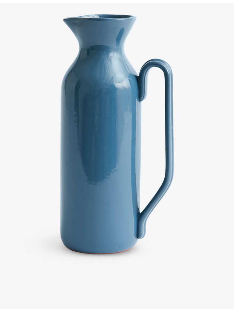HAY Barro terracotta jug with sculptural handle, UK version