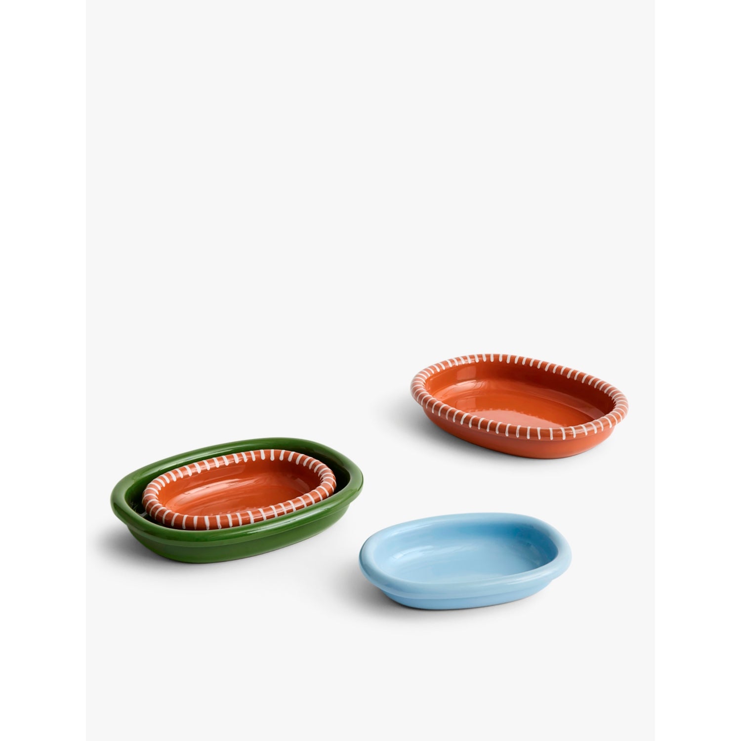 HAY Barro small terracotta oval dish, UK version