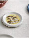 HAY Barro round terracotta plates set of two 18cm - British product