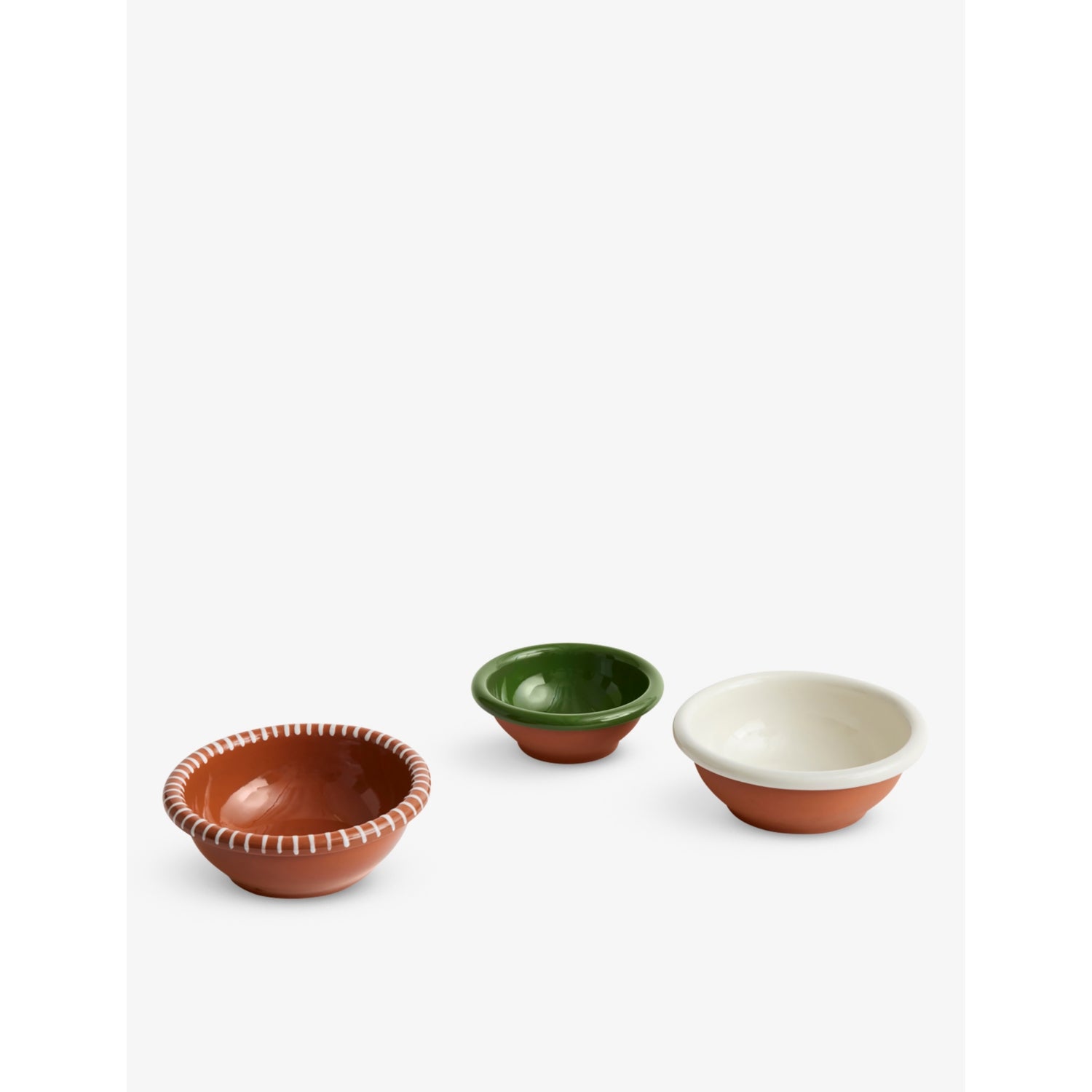 HAY terracotta salad bowl small striped design (British brand)