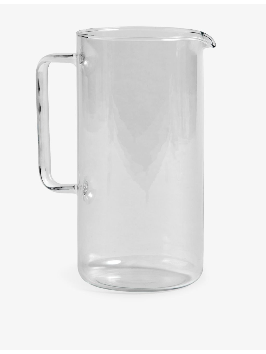 HAY glass jug square handle 23cm, imported from the UK