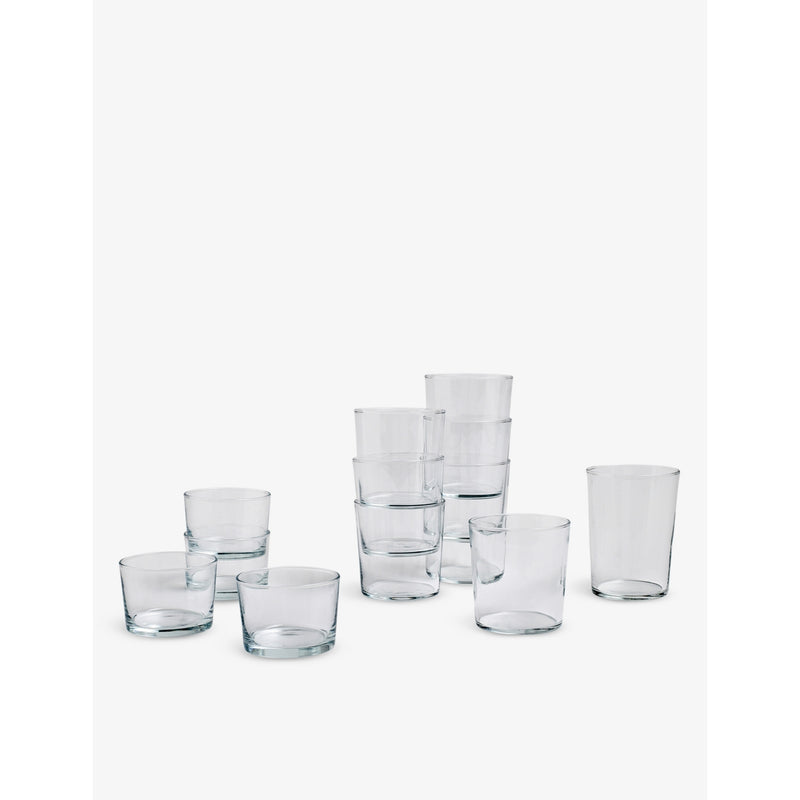 HAY stackable drinks glass 9cm clear glass, UK version