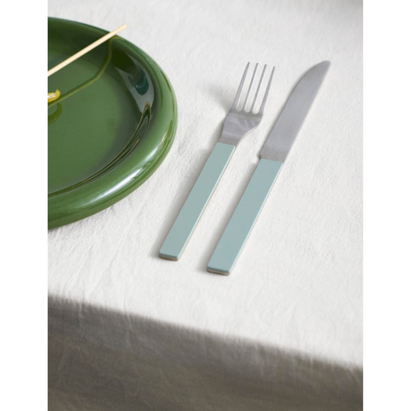 Mvs square-handle stainless steel cutlery set 4-piece - British product