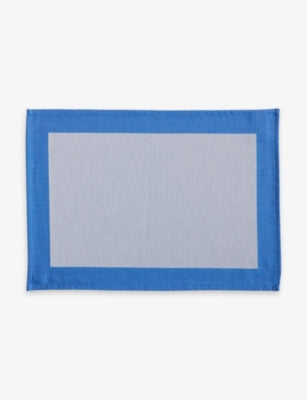 HAY Ram colour-block cotton placemat 40cm x 40cm - British product