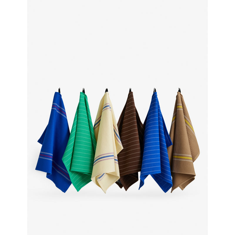 HAY Canteen striped cotton tea towel 52x80cm, UK version
