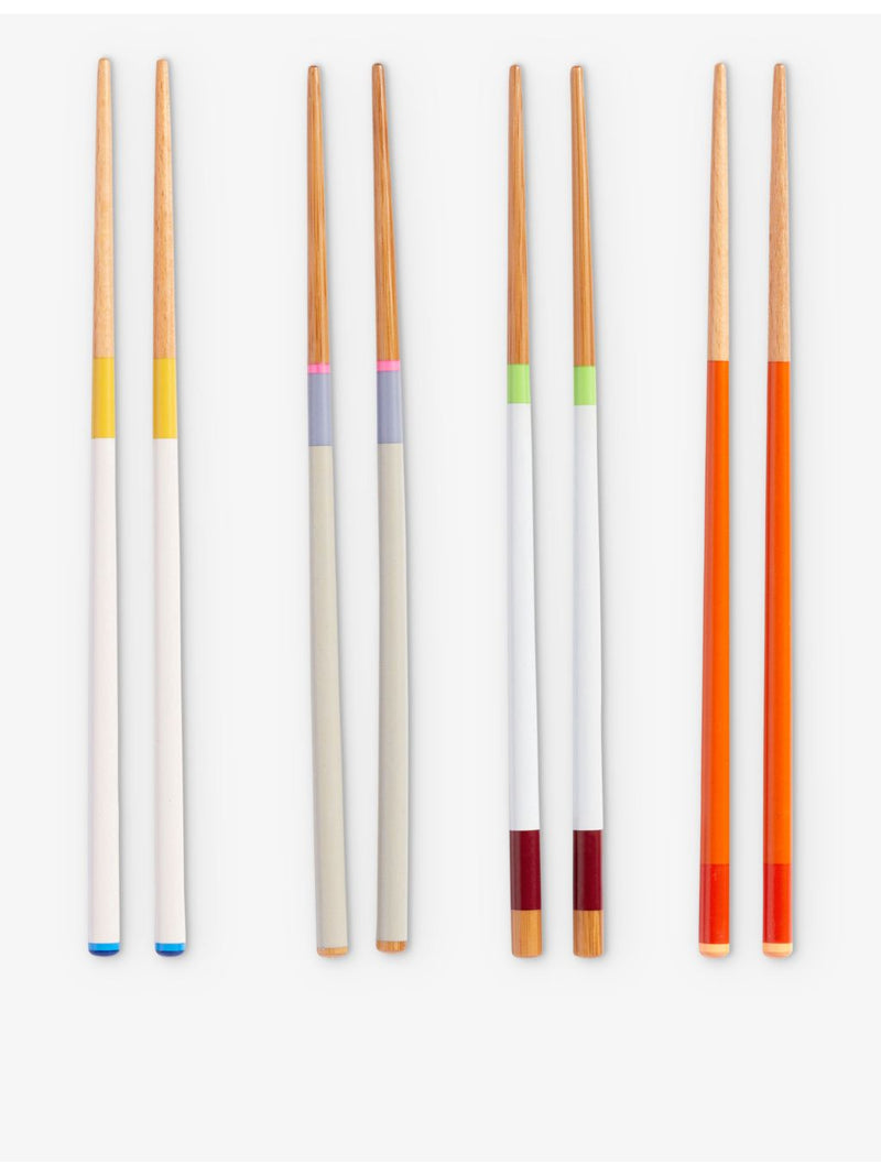 HAY bamboo and beechwood chopsticks set of four - British product