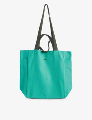HAY logo-print cotton tote bag 38cm - British product