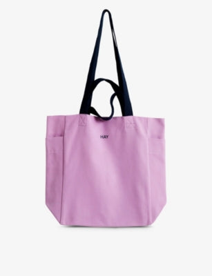 HAY Everyday Logo-Print Cotton Tote Bag