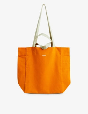 HAY Everyday Logo-Print Cotton Tote Bag