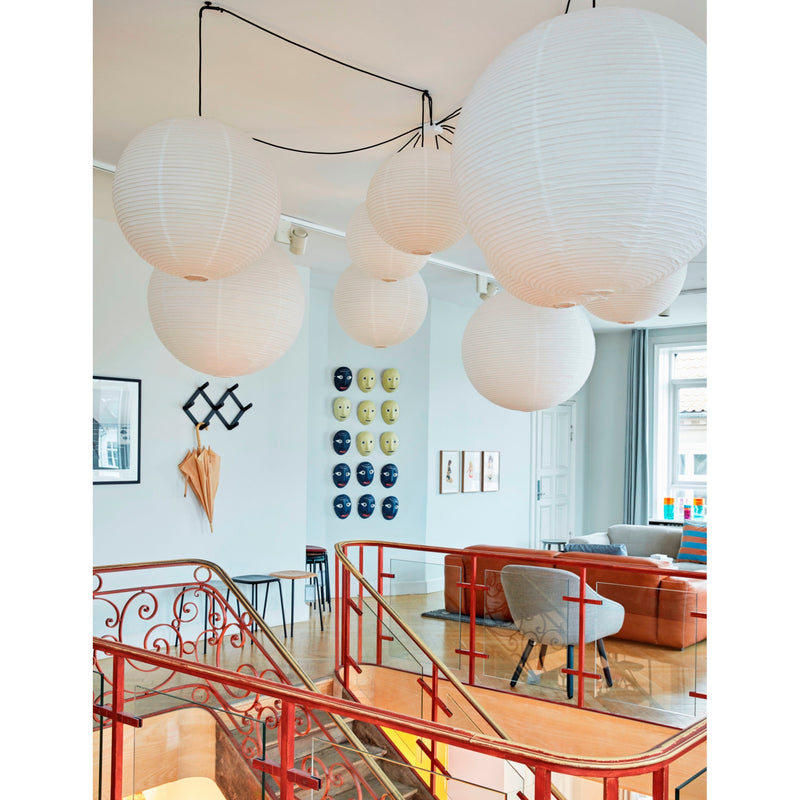 HAY paper lampshade 50cm with ribbed bamboo frame, imported from the UK