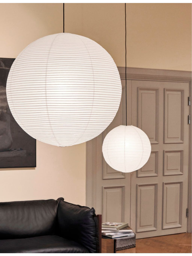 HAY paper lampshade ribbed bamboo 60cm - British product