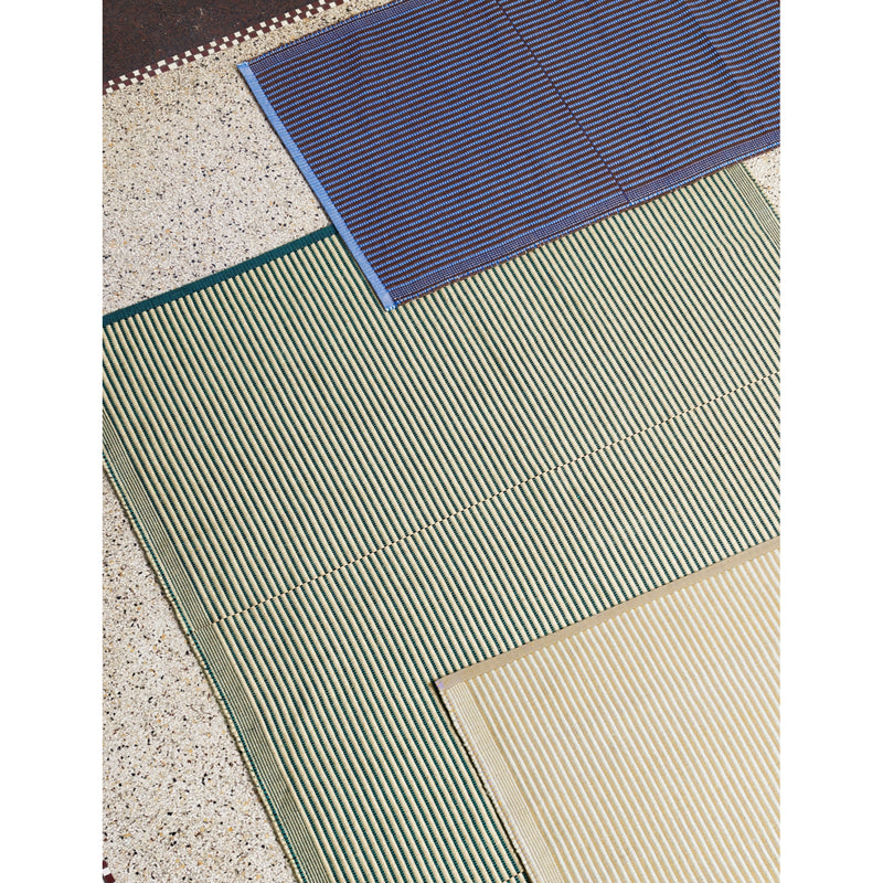 HAY striped cotton and jute mat 60cm x 95cm (British brand)