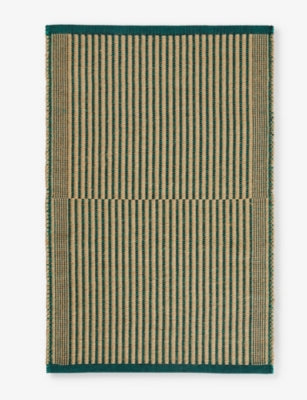 HAY striped cotton and jute mat 60cm x 95cm (British brand)