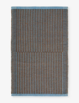 HAY Tapis Striped Cotton and Jute Mat 60cm x 95cm