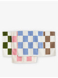 HAY check-pattern cotton bath mat 50cm x 90cm - British product