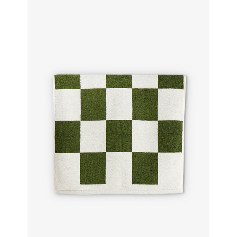 HAY check-pattern cotton bath mat 50cm x 90cm - British product