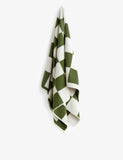 HAY check-pattern bath towel 70x136cm, imported from the UK