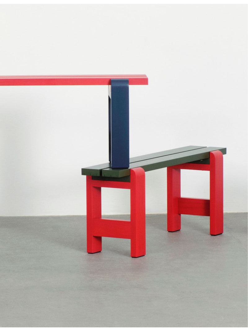 HAY Weekday Bench Duo 111 steel pinewood bench 111cm (British brand)