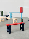 HAY Weekday Bench Duo 111 steel pinewood bench 111cm (British brand)