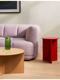 HAY slit round powder-coated steel side table 35cm, UK version
