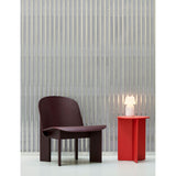 HAY slit round powder-coated steel side table 35cm, UK version