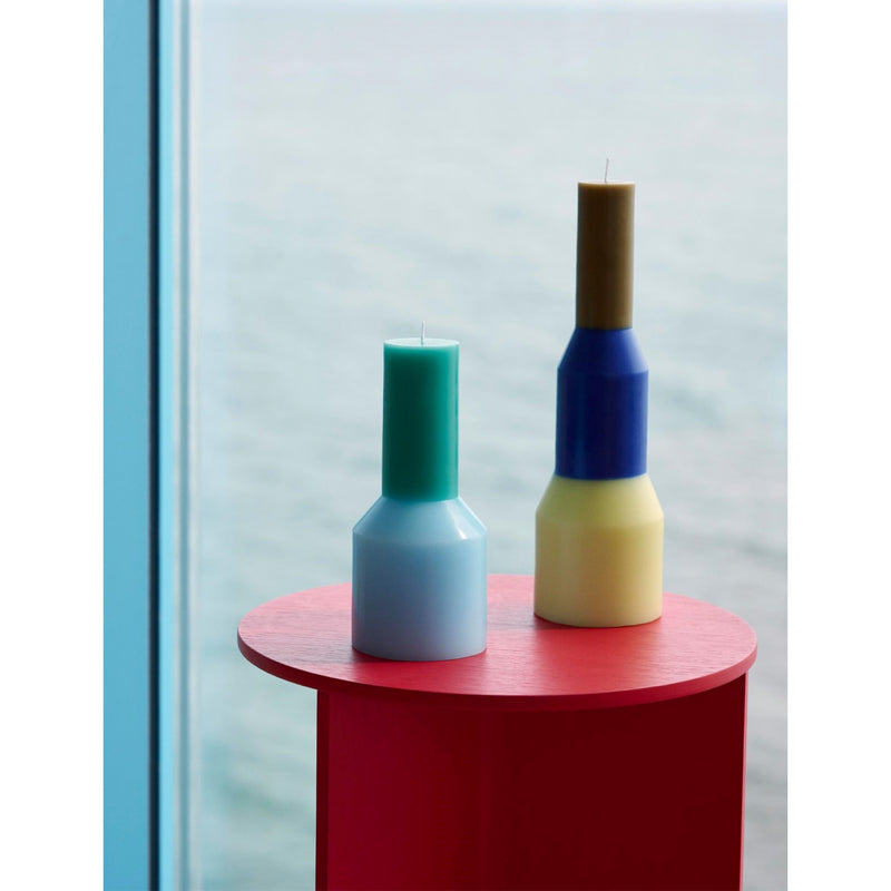 HAY slit round powder-coated steel side table 35cm, UK version