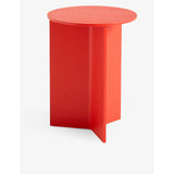 HAY slit round powder-coated steel side table 35cm, UK version