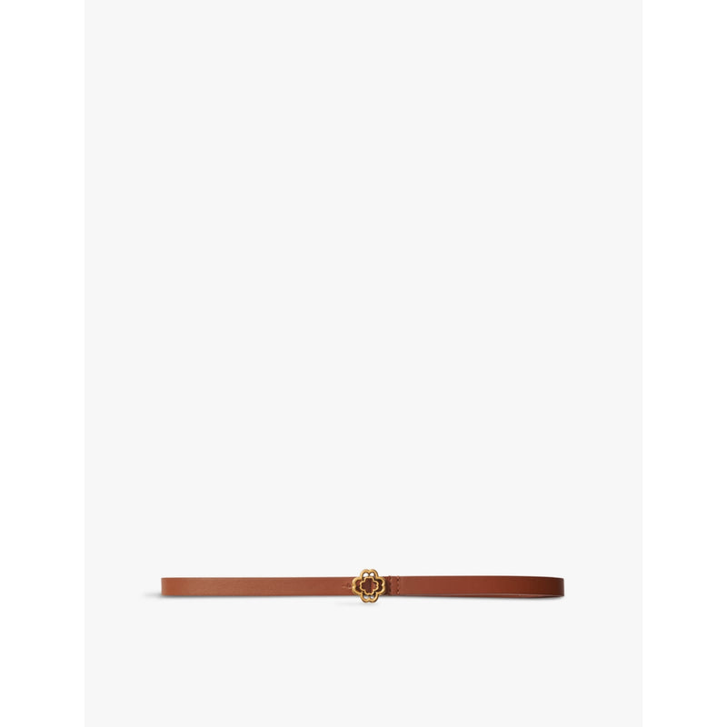 Logo-buckle leather belt - Bruns - 8