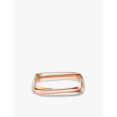 selfridges Cartier Trinity 18ct White Yellow and Rose Gold Bracelet- Buy online at McGrocer