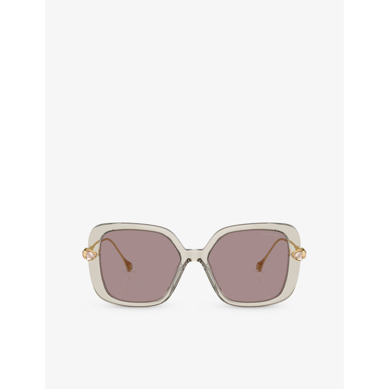 Swarovski SK6011 square acetate sunglasses, UK version